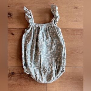 Floral Blue Kids One Piece